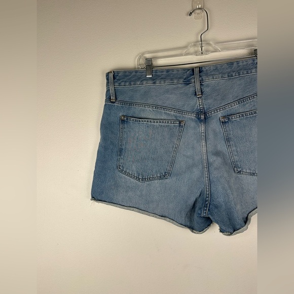 Madewell Plus Relaxed High Rise Raw Hem Denim Shorts Women’s Sz 16 - Picture 6 of 10